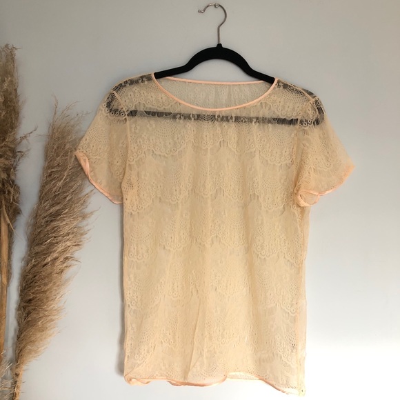 SOLD 🌷4/$20 American Apparel El Salvador lace blouse - Picture 5 of 9